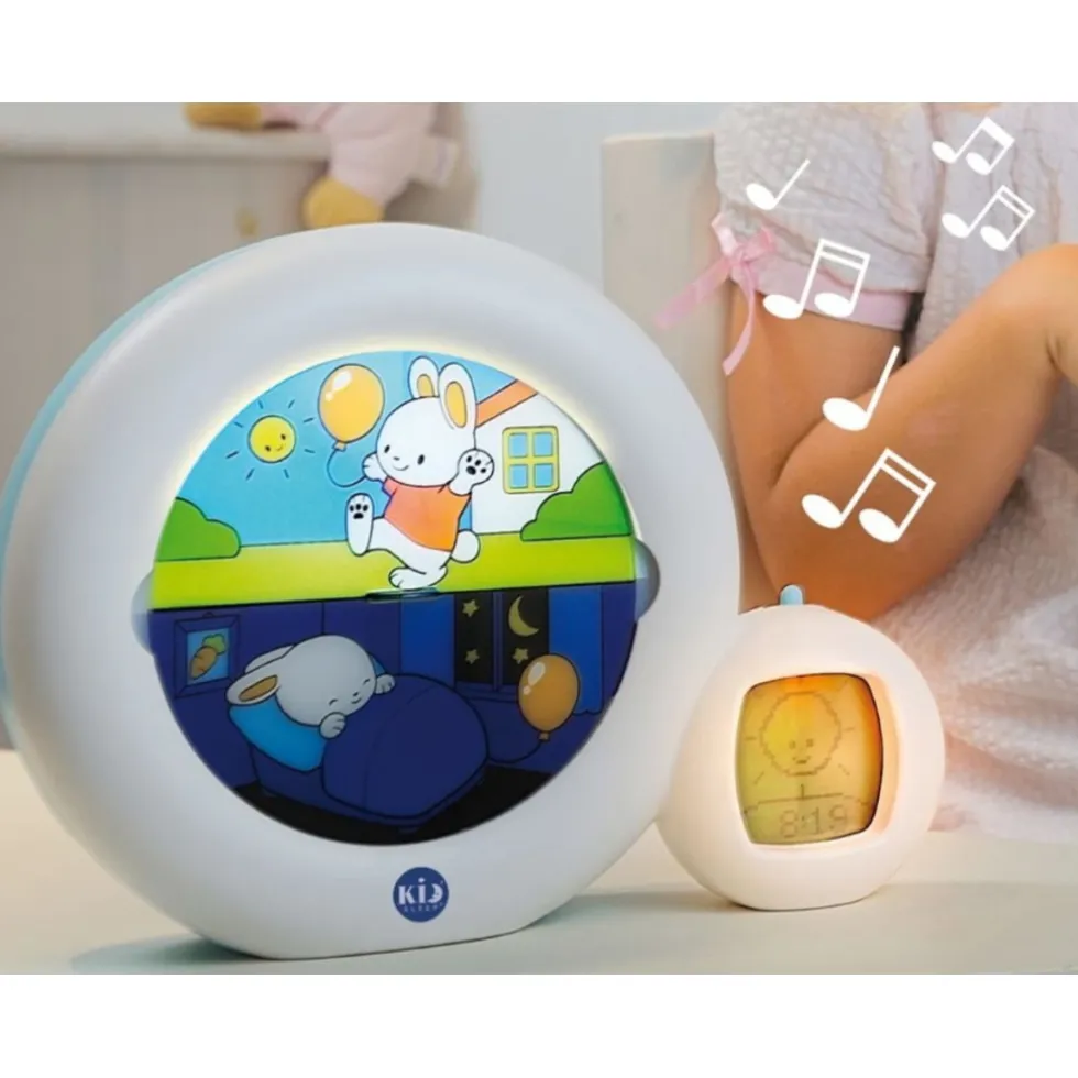 KidSleep Moon Wit/Blauw Slaaptrainer en Kinderwekker