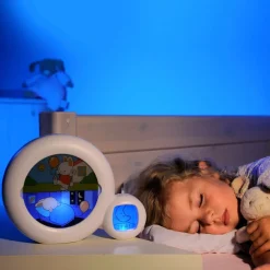KidSleep Moon Wit/Blauw Slaaptrainer en Kinderwekker