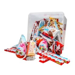 Kinder chocolade mix: Kinder Bueno melk & wit, Kinder Surprise, Kinder Delice, Kinder Maxi & Kinder Crispy