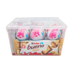 Kinder chocolade mix: Kinder Bueno melk & wit, Kinder Surprise, Kinder Delice, Kinder Maxi & Kinder Crispy