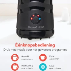 KitchenBrothers Elektrische Melkopschuimer