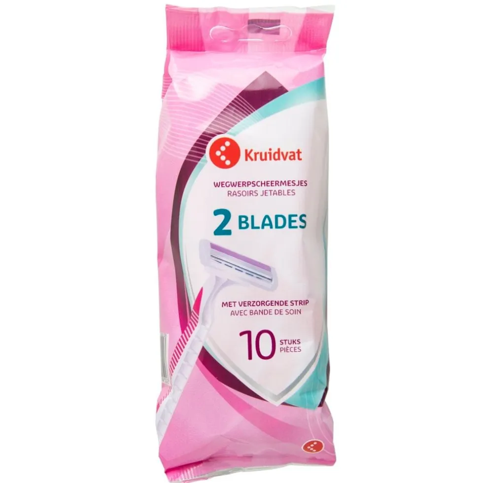 Kruidvat 2 Blades Wegwerpscheermesjes