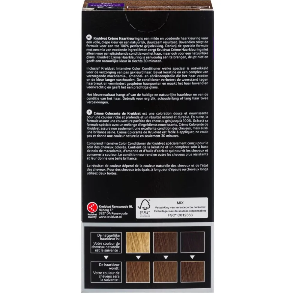 Kruidvat 7.3 Donker Goud Blond Crème Haarkleuring