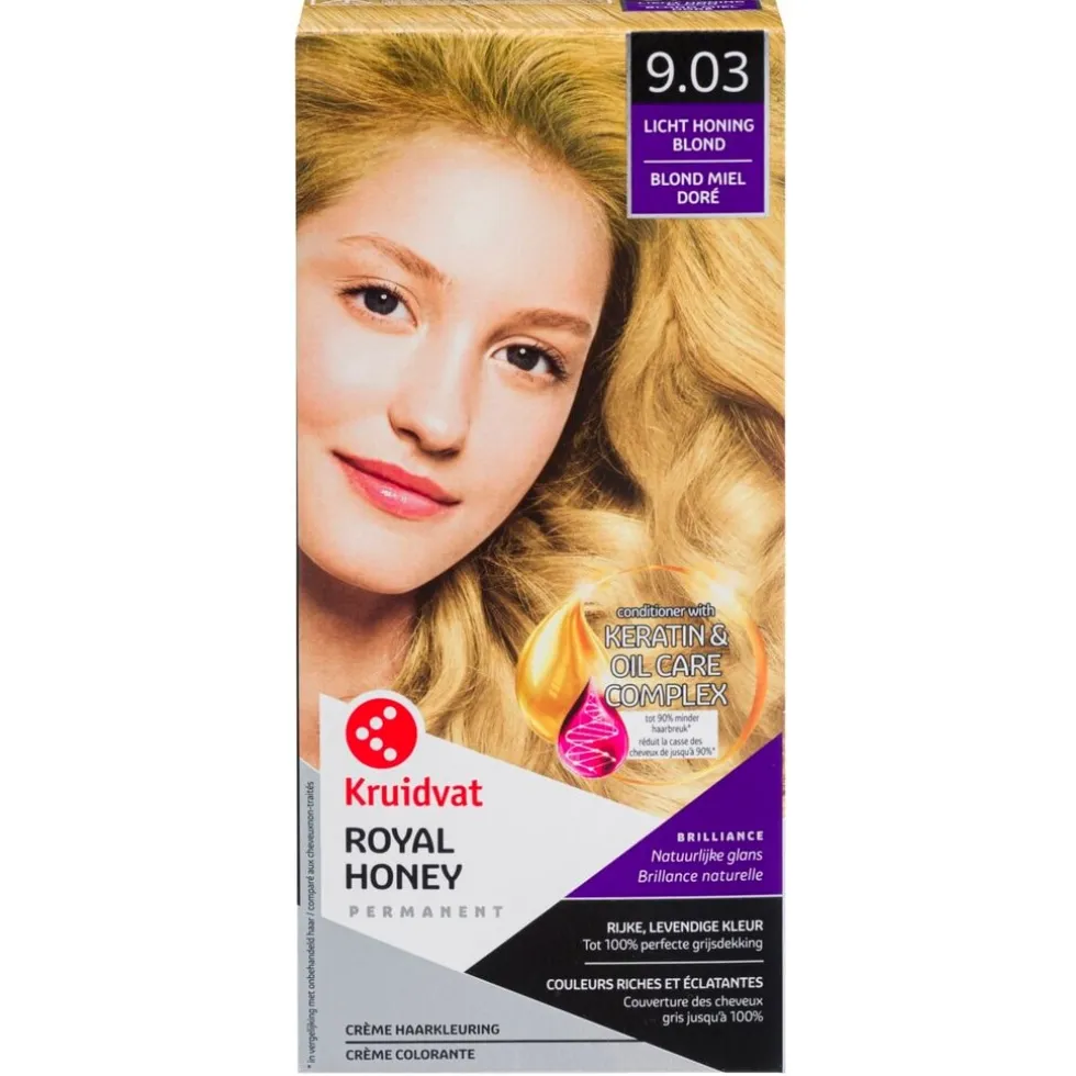 Kruidvat 9.03 Licht Honing Blond Crème Haarkleuring