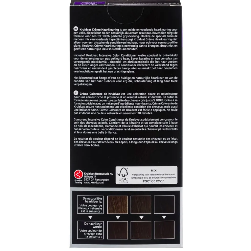 Kruidvat 5.4 Warm Kastanje Crème Haarkleuring