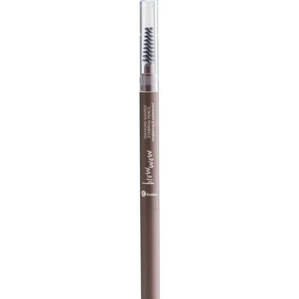 Kruidvat Brow Wow 020 Medium Brunette Diamond Shaped Eyebrow Pencil