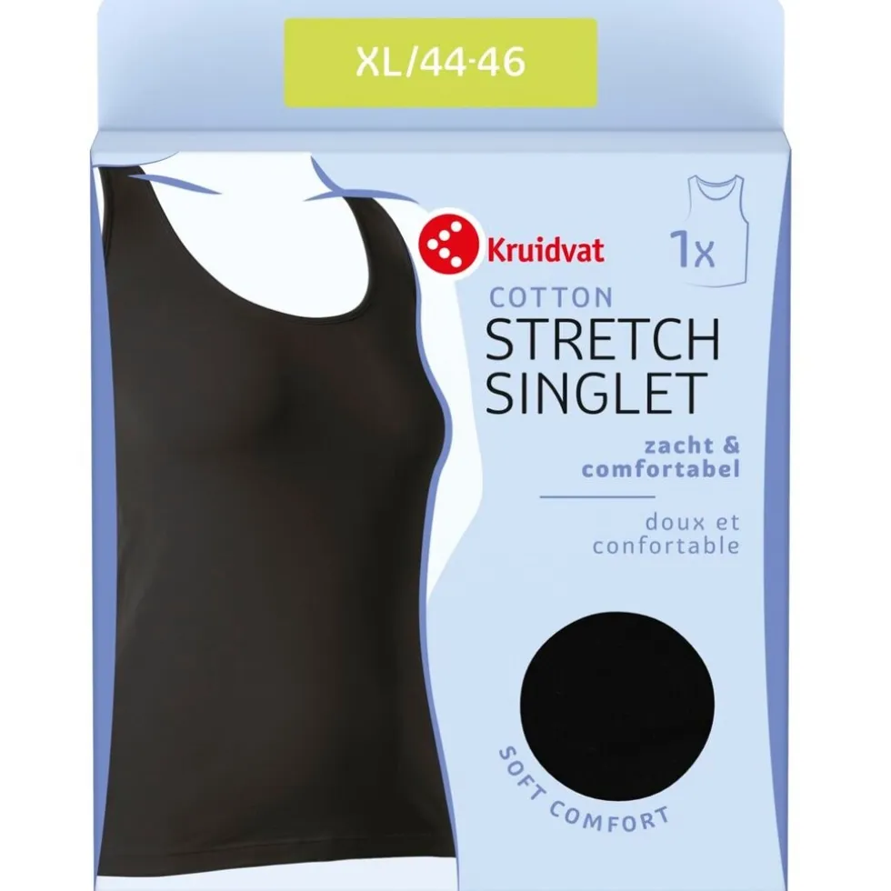Kruidvat Cotton Stretch Damessinglet