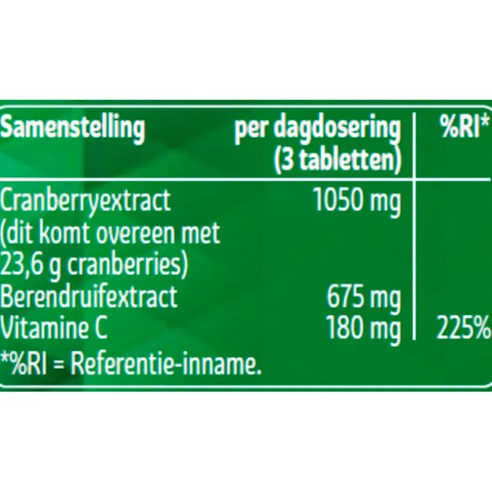 Kruidvat Cranberry Plus met Bearberry Tabletten