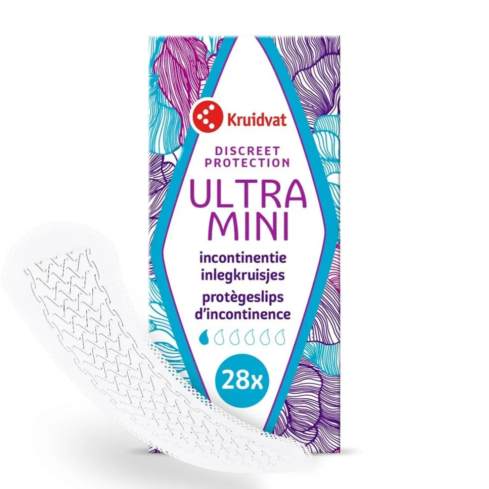 Kruidvat Discreet Protection Ultra Mini Incontinentie Inlegkruisjes