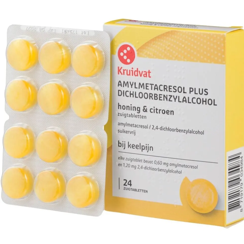 Kruidvat Honing & Citroen Zuigtabletten