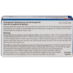 Kruidvat Ibuprofen Liquid Caps 200 mg Capsules