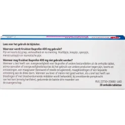 Kruidvat Ibuprofen 400mg Omhulde Tabletten
