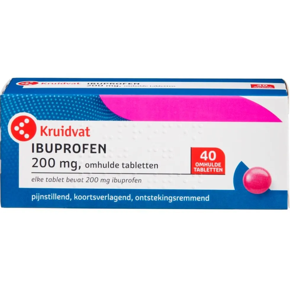 Kruidvat Ibuprofen 200mg Omhulde Tabletten
