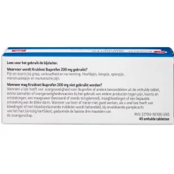 Kruidvat Ibuprofen 200mg Omhulde Tabletten