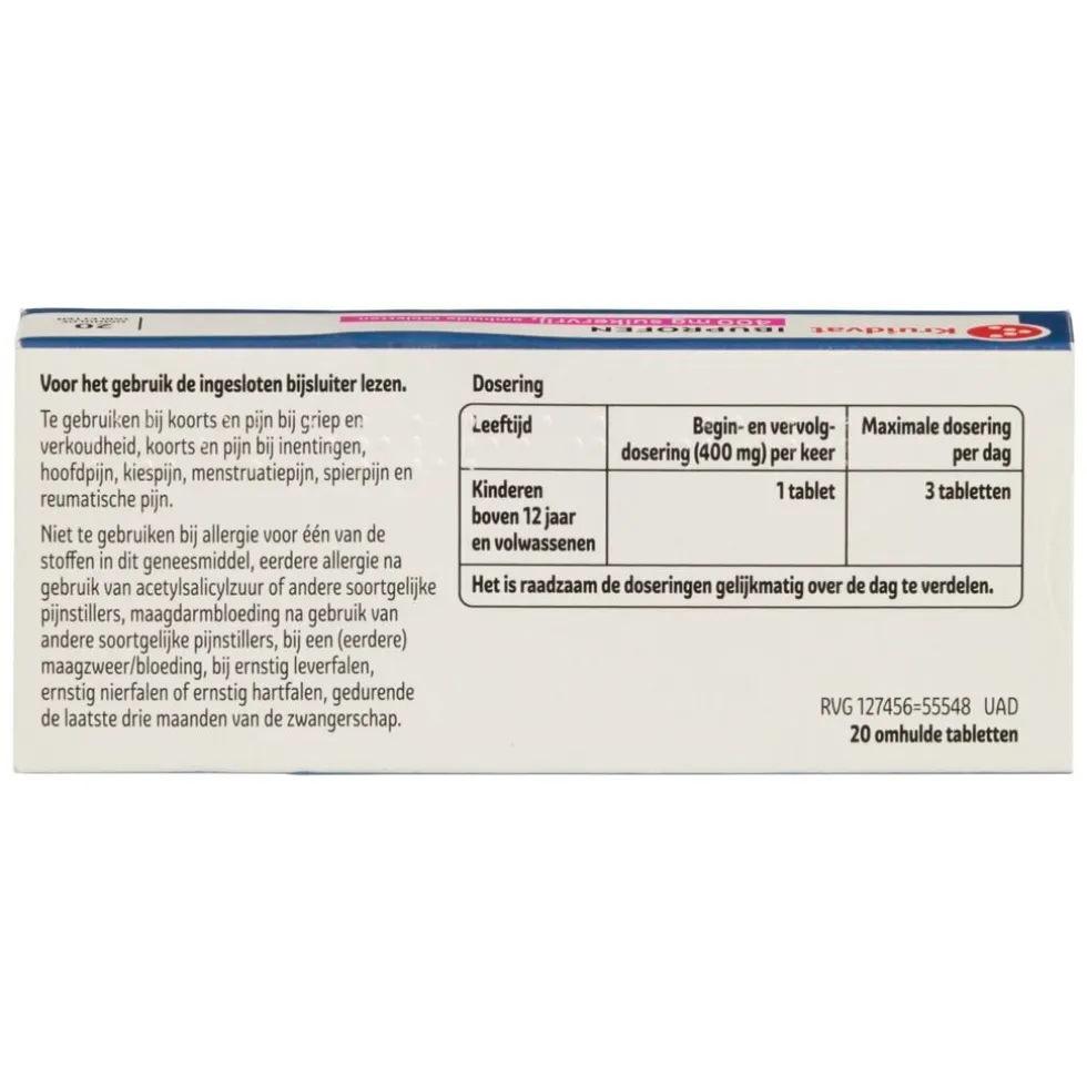 Kruidvat Ibuprofen 400mg Tabletten
