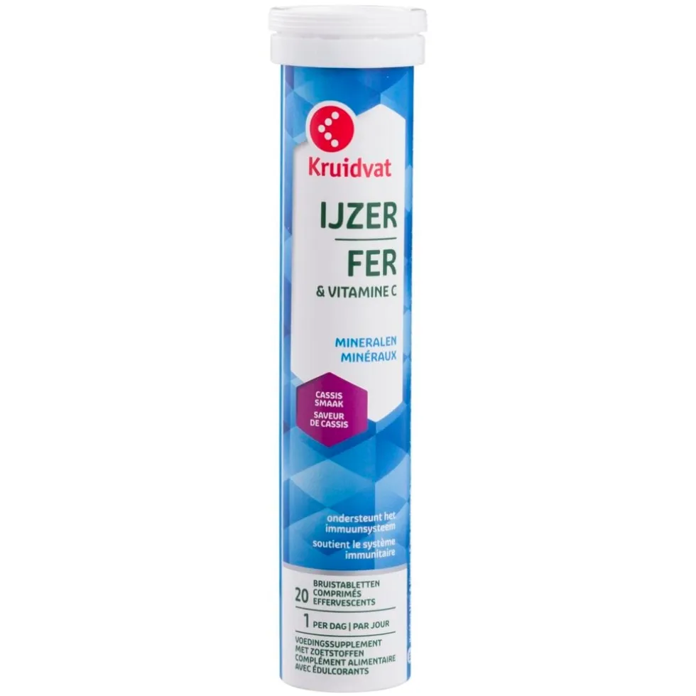 Kruidvat IJzer + Vitamine C Bruistabletten