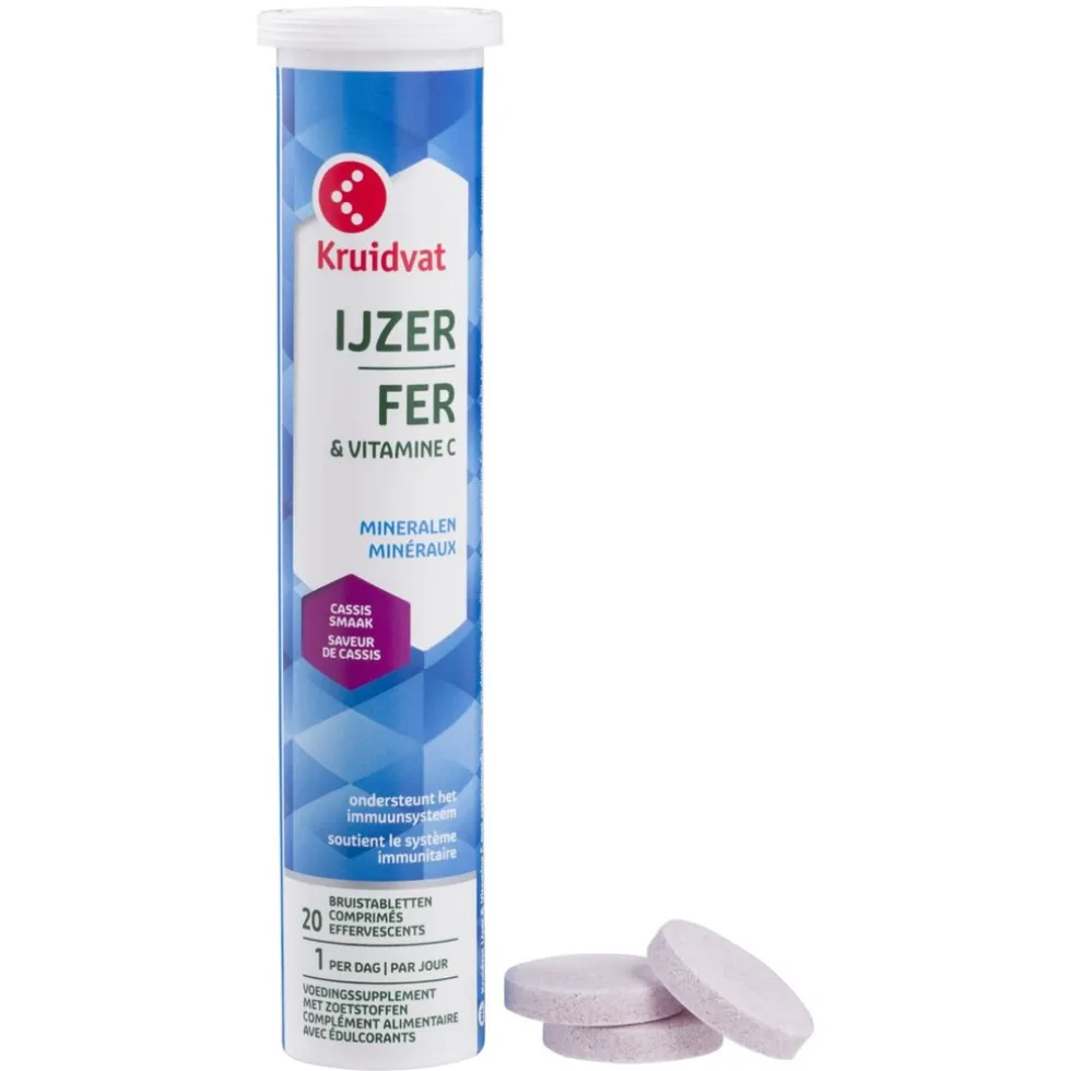Kruidvat IJzer + Vitamine C Bruistabletten