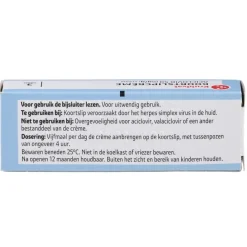 Kruidvat Koortslipcrème Aciclovir 50 mg/g