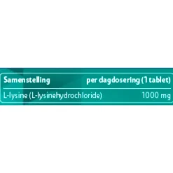 Kruidvat L-Lysine 1000mg Tabletten