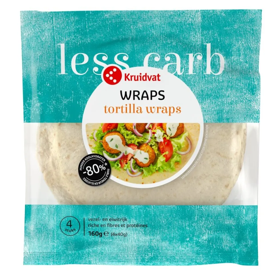 Kruidvat Low Carb Tortilla Wraps
