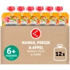 Kruidvat 6+M Bio Mango-Perzik met Appel Knijpzakje