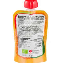 Kruidvat 6+M Bio Mango-Perzik met Appel Knijpzakje