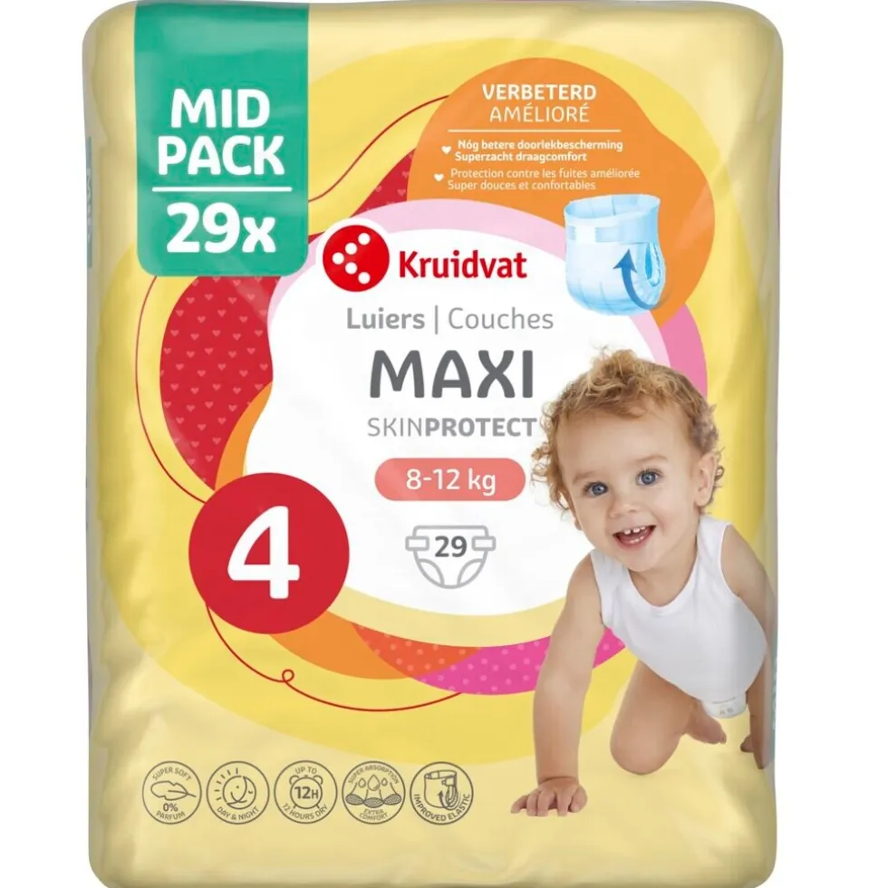Kruidvat Maxi Maat 4 Luiers Midpack