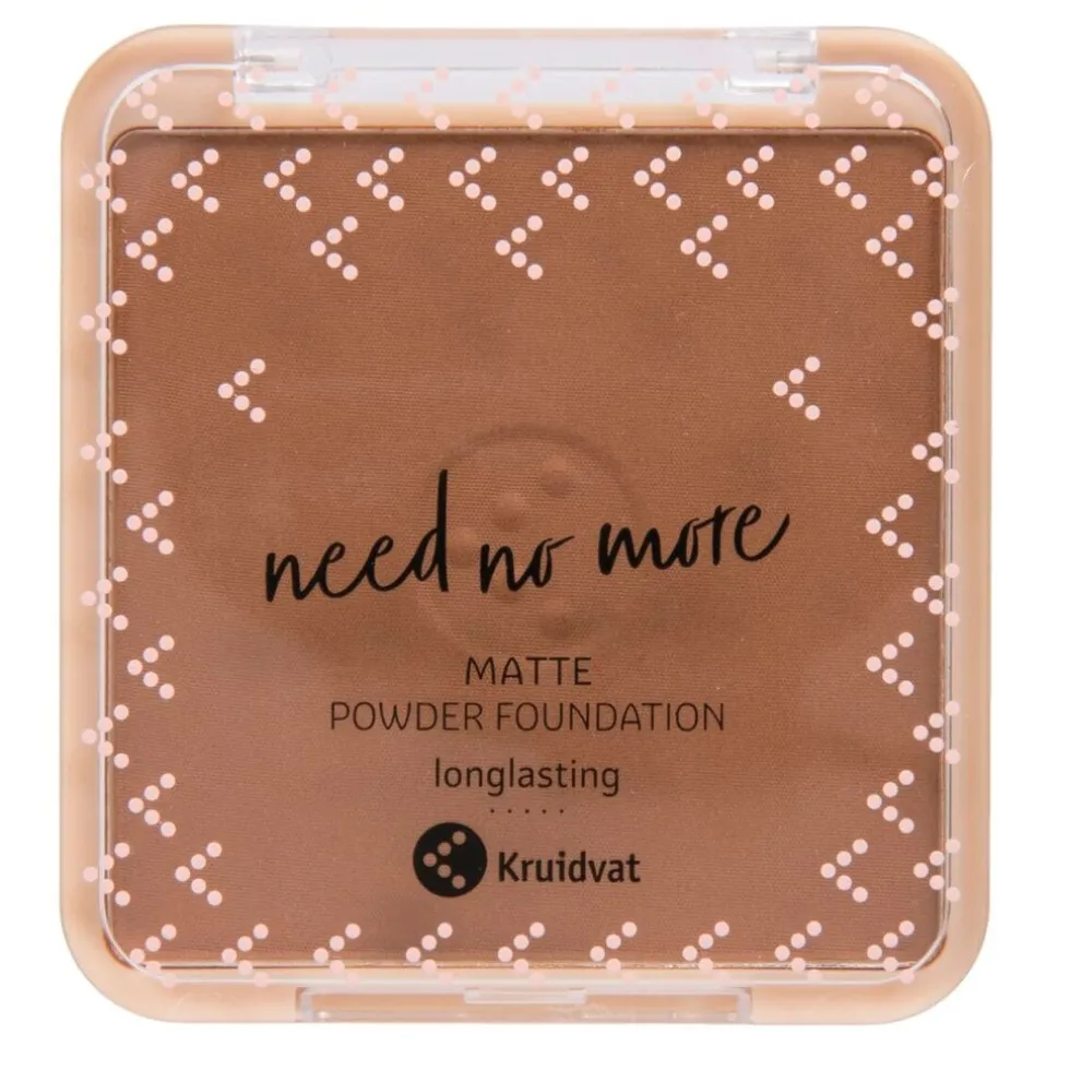 Kruidvat Need No More 055 Deep Mocha Color & Finish Powder Foundation