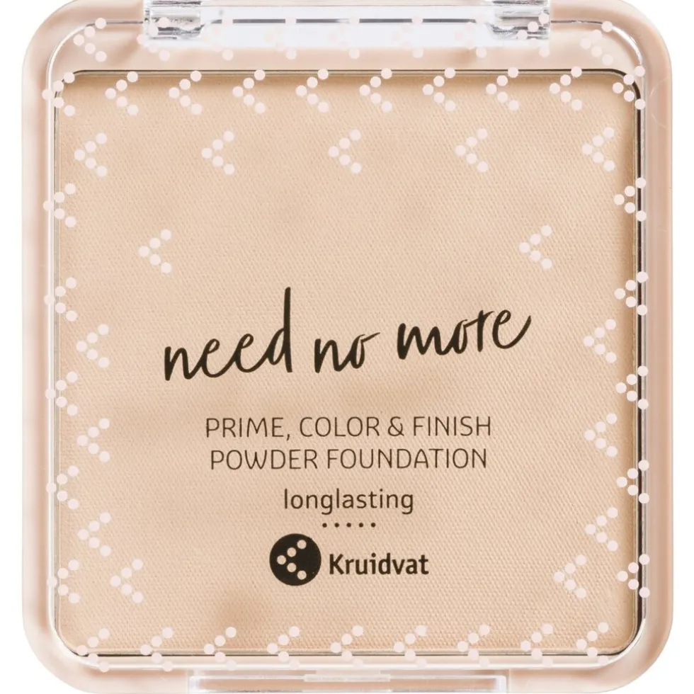 Kruidvat Need No More 020 Light Sand Prime, Color & Finish Powder Foundation