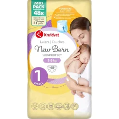 Kruidvat NewBorn Small Maat 1 Luiers Midpack