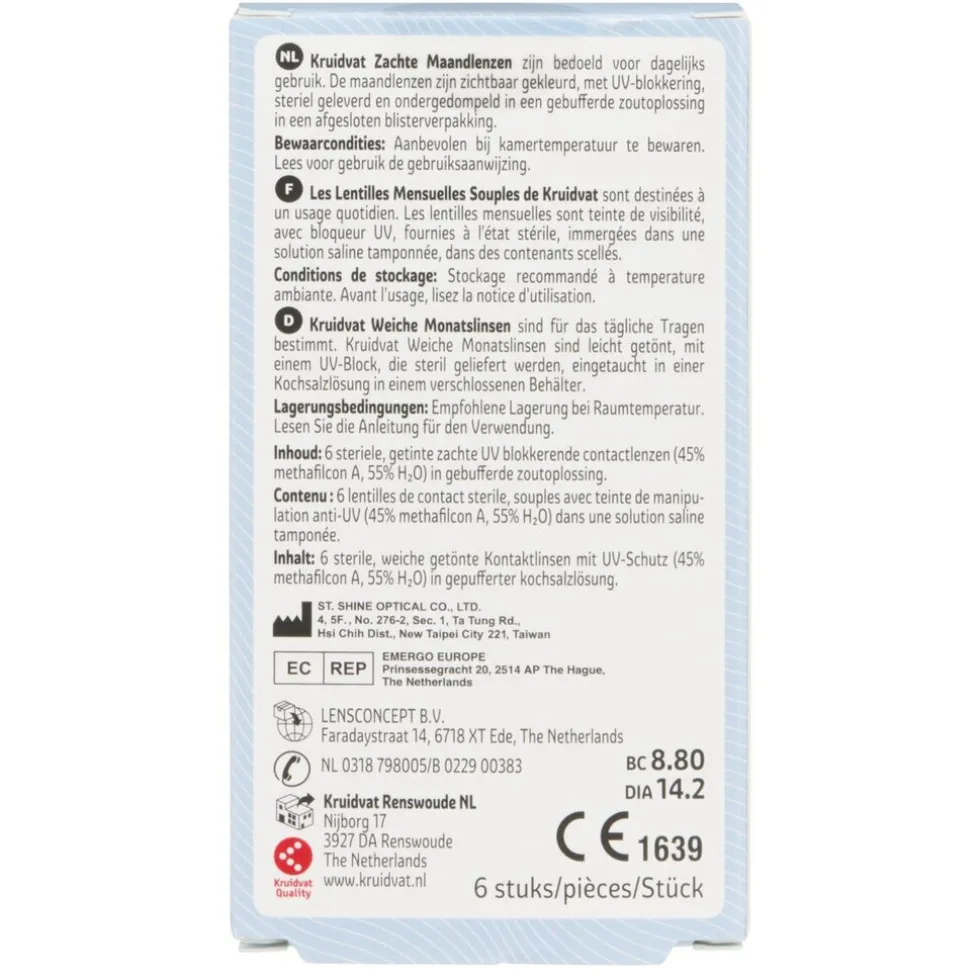 Kruidvat Opticare -2.25 Zachte Maandlenzen