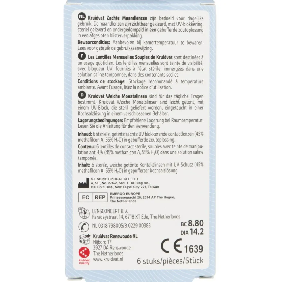Kruidvat Opticare -7.00 Zachte Maandlenzen