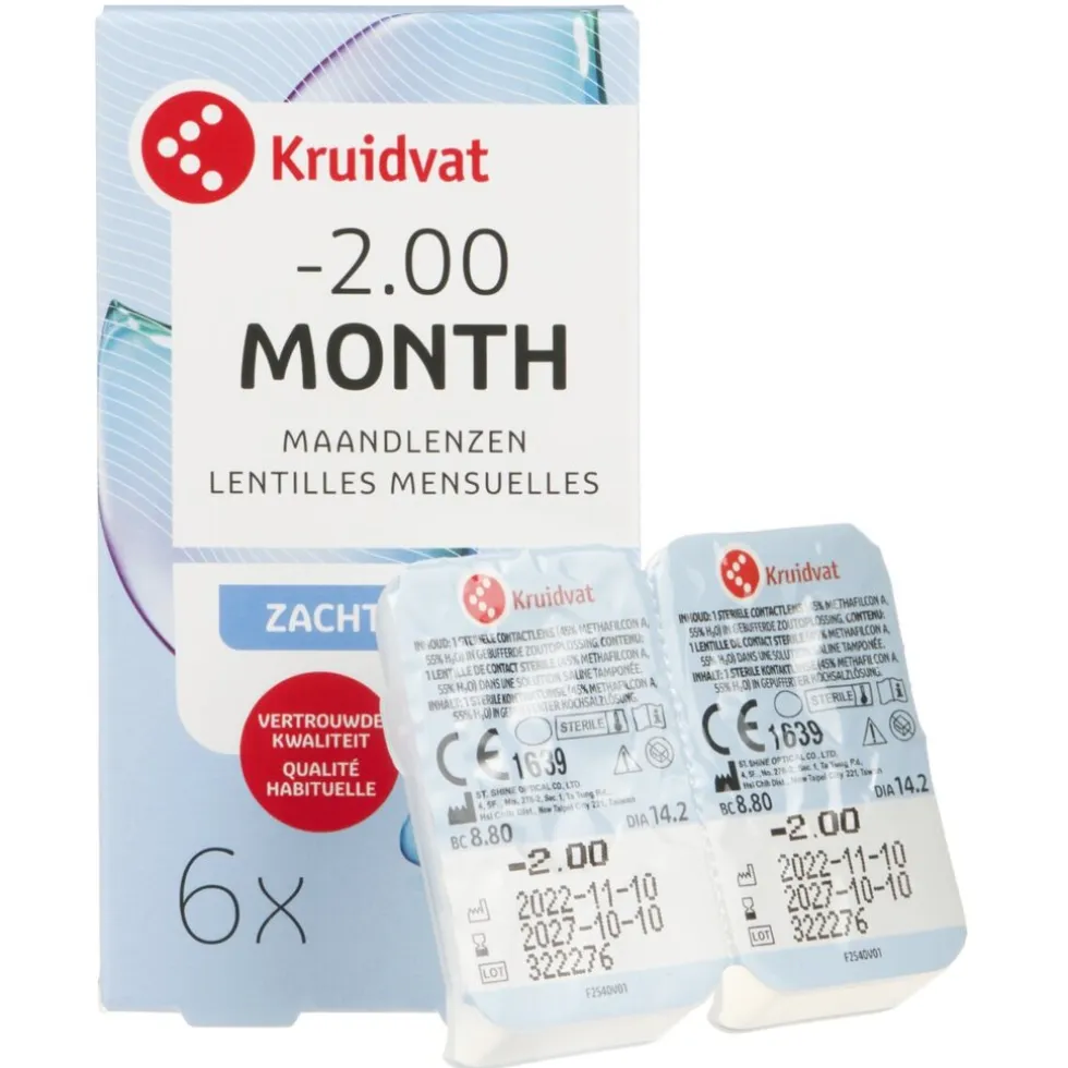 Kruidvat Opticare -2.00 Zachte Maandlenzen