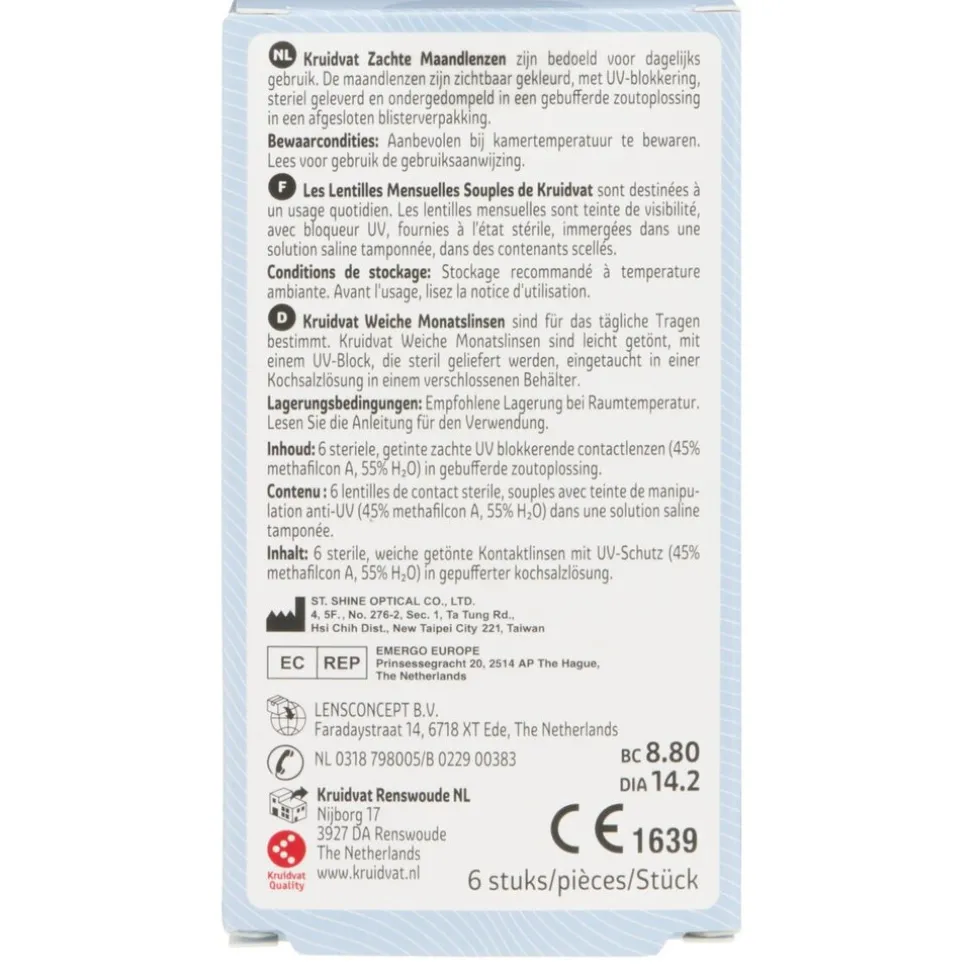 Kruidvat Opticare -2.00 Zachte Maandlenzen