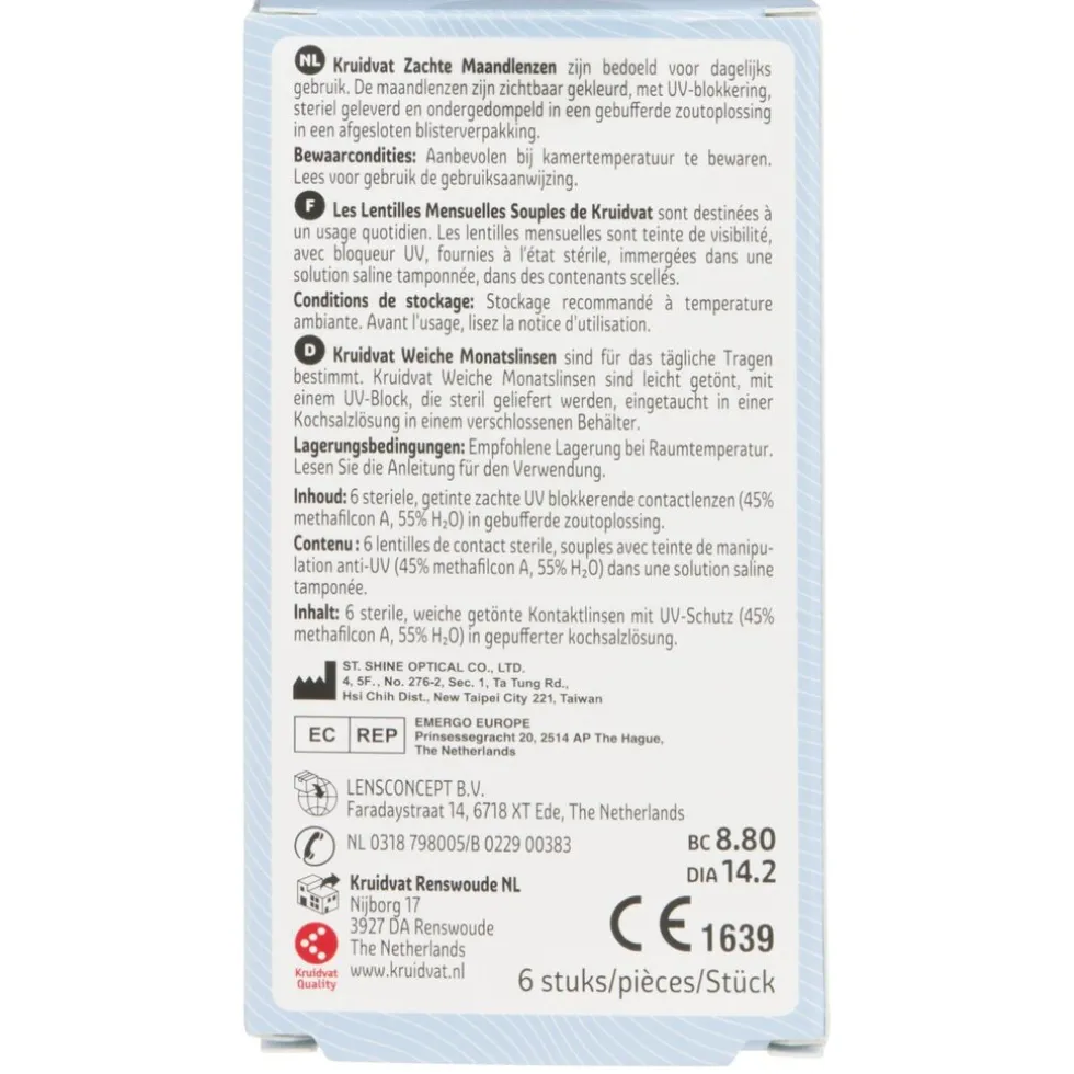 Kruidvat Opticare -3.00 Zachte Maandlenzen