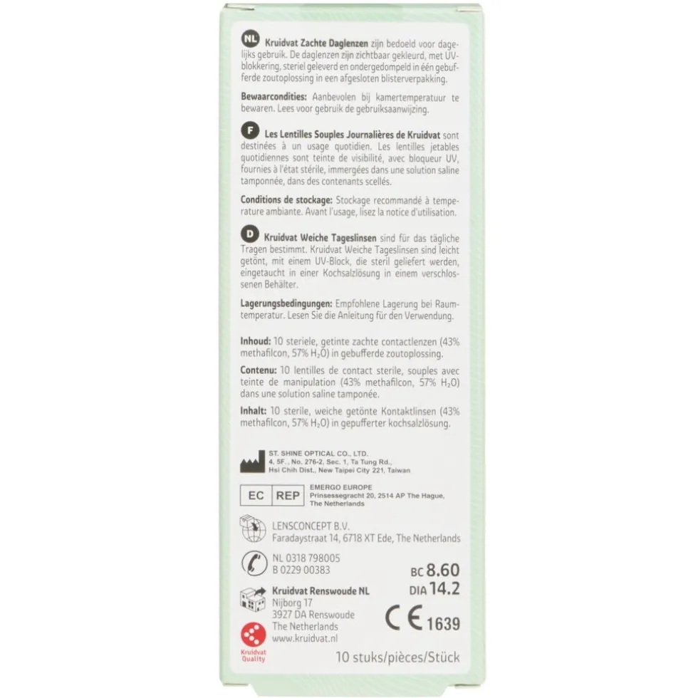 Kruidvat Opticare -1.50 Zachte Daglenzen
