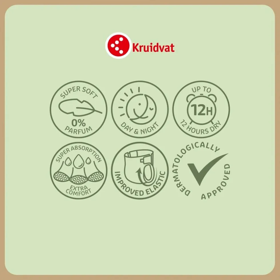 Kruidvat Pure & Soft Maat 5 Luiers Volumedoos