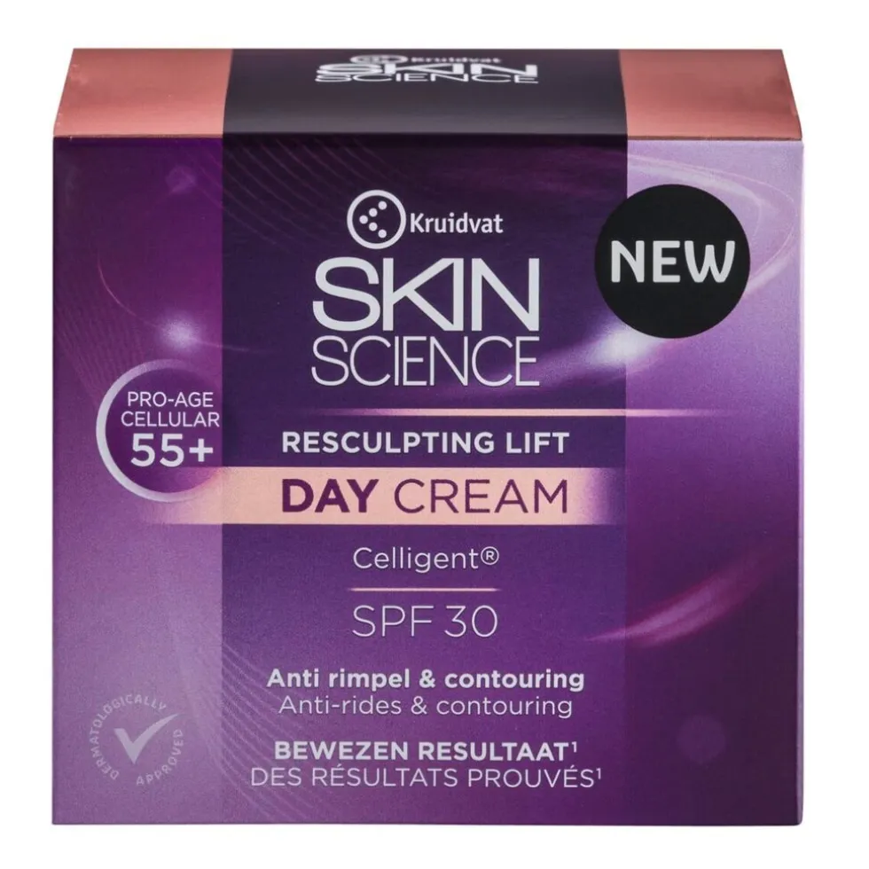 Kruidvat Skin Science Resculpting Lift 55+ Day Cream