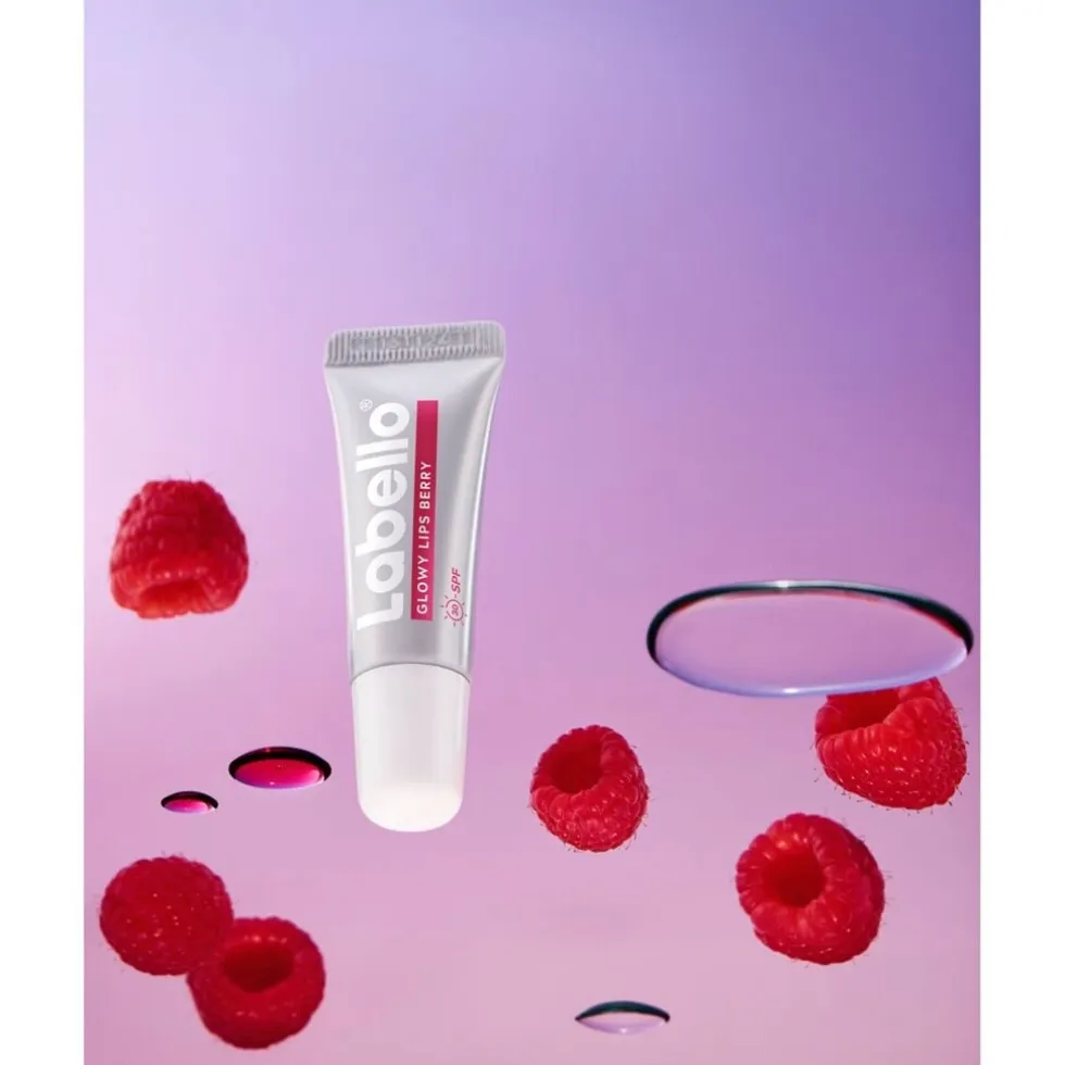 Labello Glowy Lips Berry Lippenbalsem met SPF30