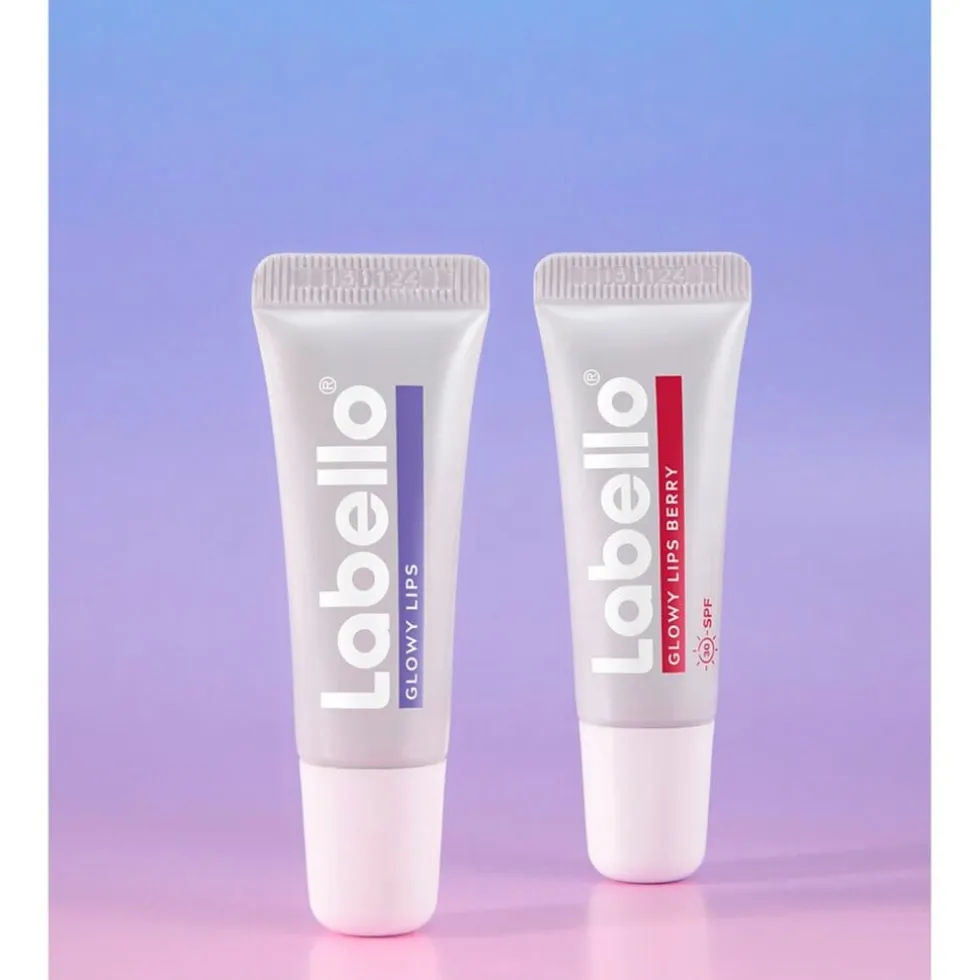 Labello Glowy Lips Berry Lippenbalsem met SPF30