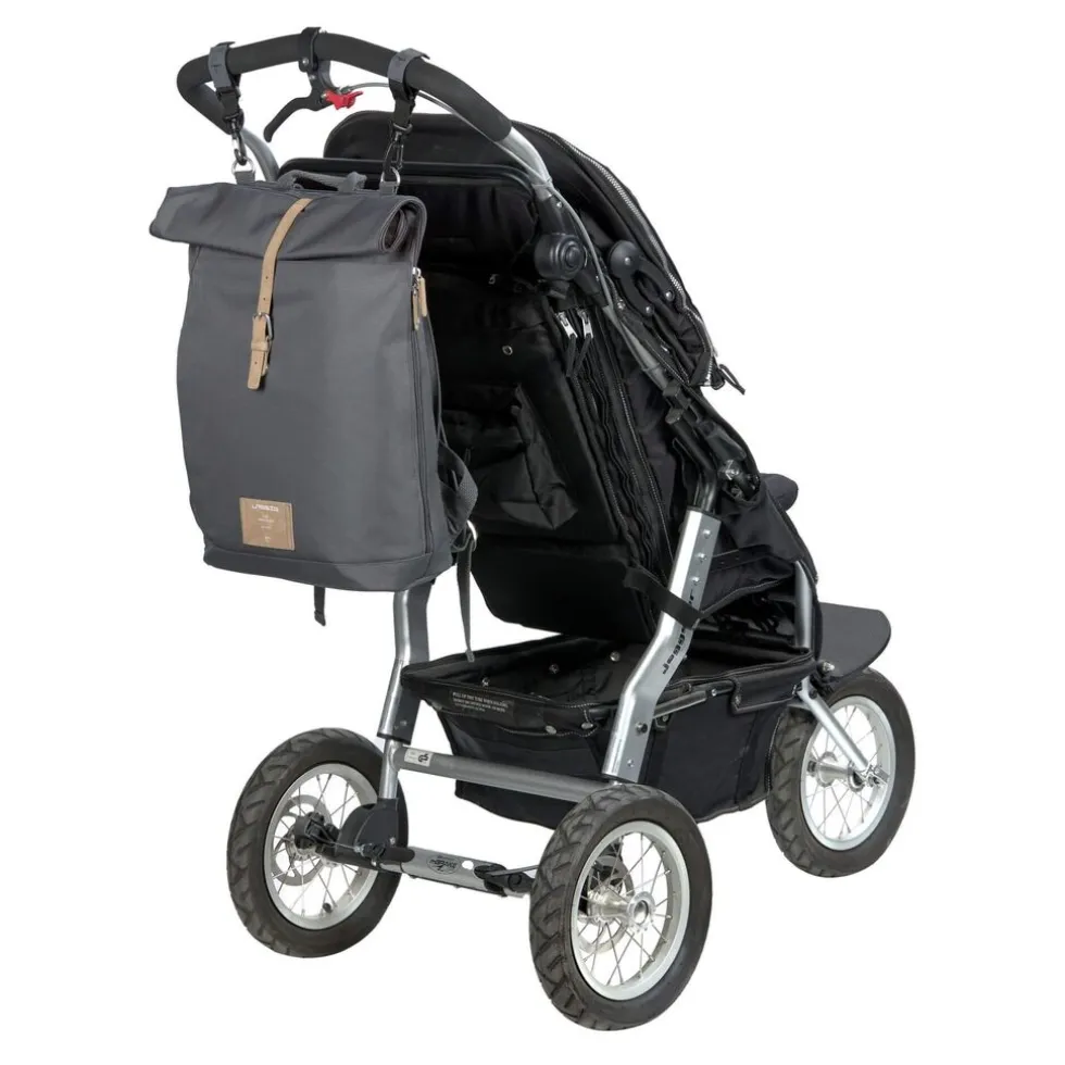 Lassig Backpack Rolltop Antraciet