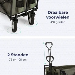 LifeGoods Opvouwbare Bolderkar