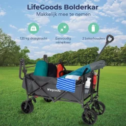 LifeGoods Opvouwbare Bolderkar