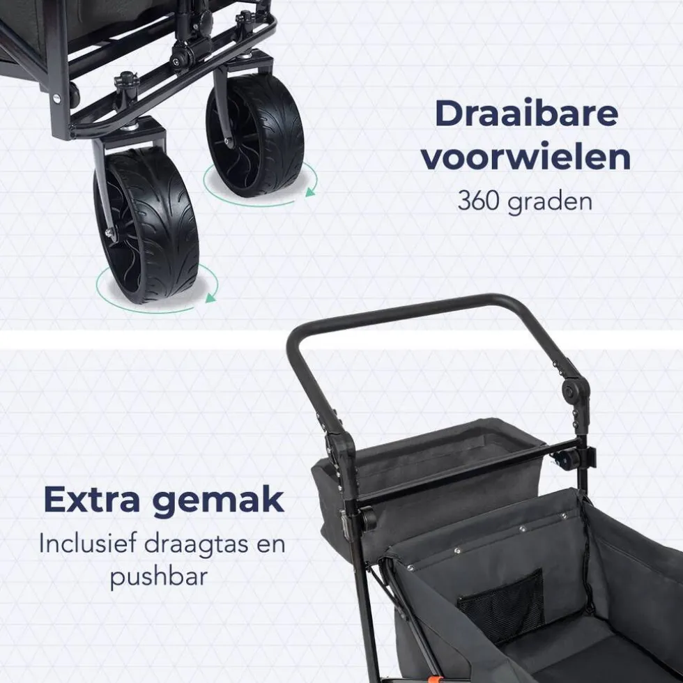 LifeGoods Opvouwbare Bolderkar