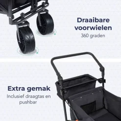 LifeGoods Opvouwbare Bolderkar