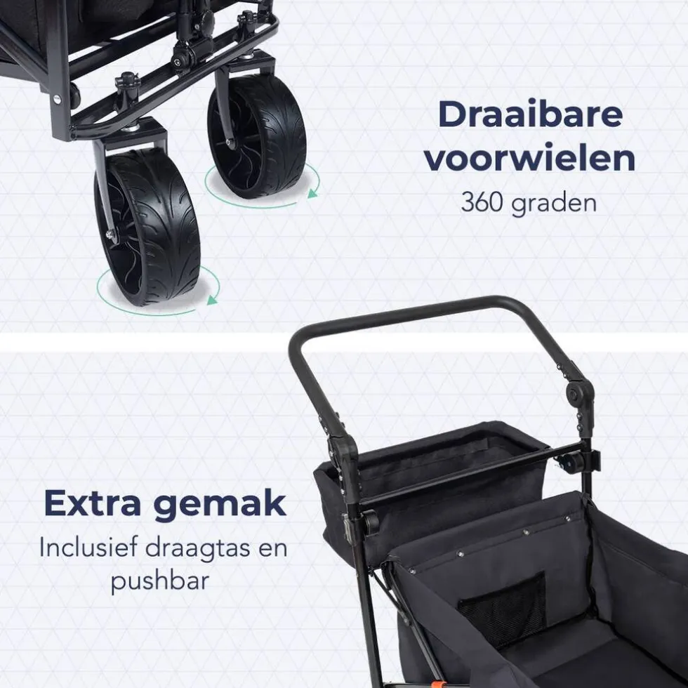 LifeGoods Opvouwbare Bolderkar