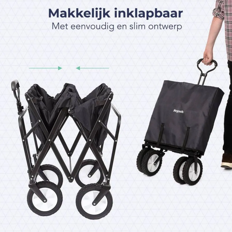 LifeGoods Opvouwbare Bolderkar