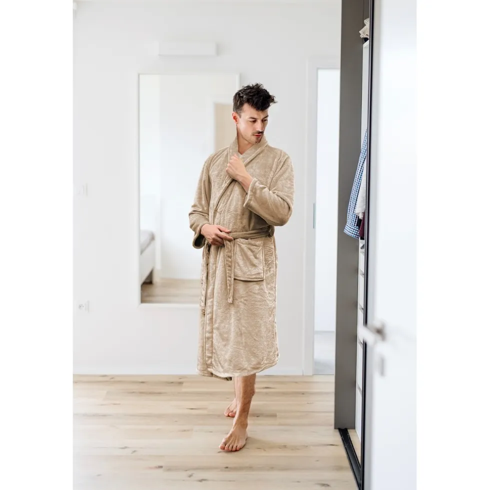 LINNICK Flanel Fleece Badjas Uni