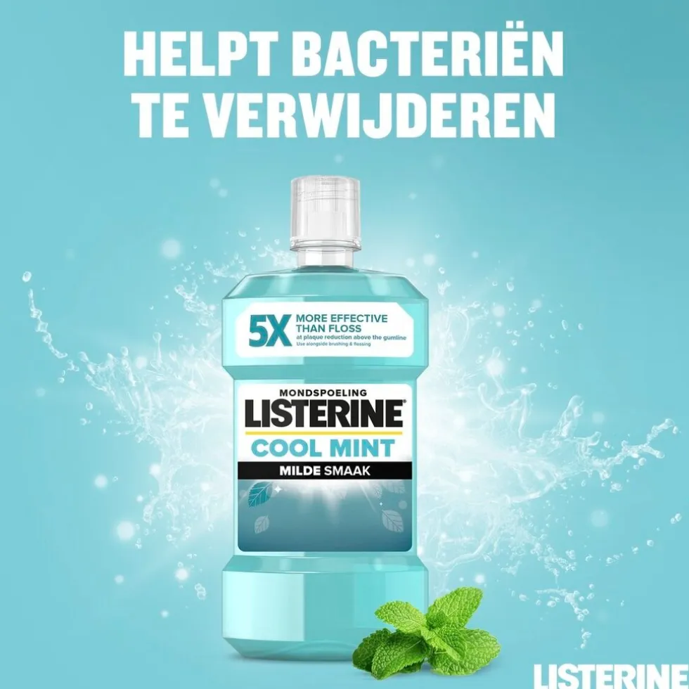 Listerine Cool Mint Milde Smaak Mondwater