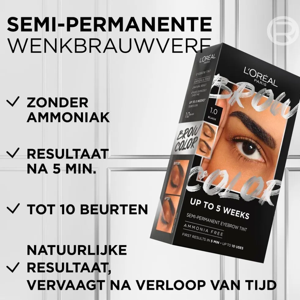 L'Oréal Paris 6.0 Light Brunette Brow Color Wenkbrauwverf